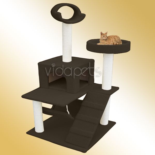 60 Black Cat Tree House Condo Scratcher Furniture  