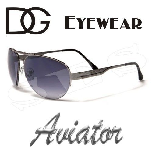 DG Eyewear Sunglasses Shades Womens Aviator Gray  