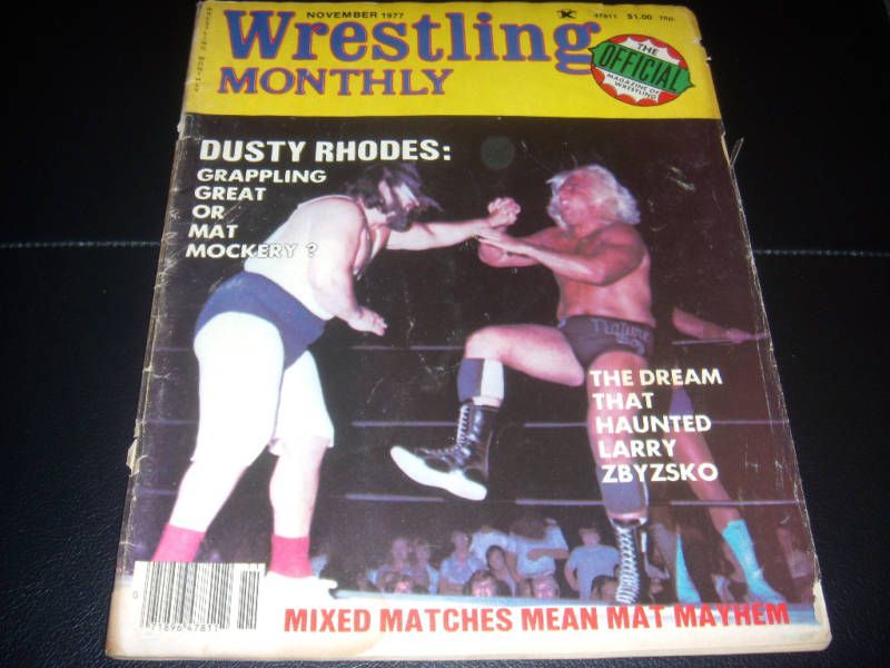 Wrestling Monthly magazine 1977 apartment wwf nwa girls  