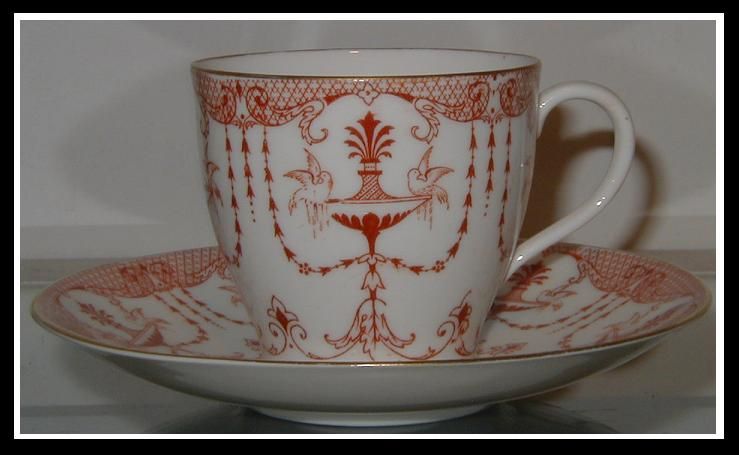 Antique Royal Doulton Porcelain Cup & Saucer Birdbath  
