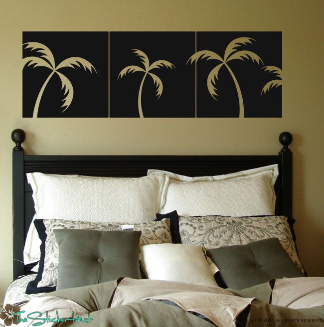 Palm Tree Panels Vinyl Wall Decor Decals Stickers 1186  