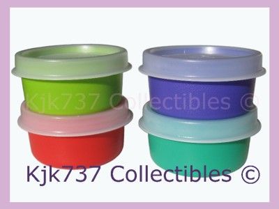   SMIDGETS TINY 1OZ GADGET CONTAINERS GREEN RED TURQ BLUE  