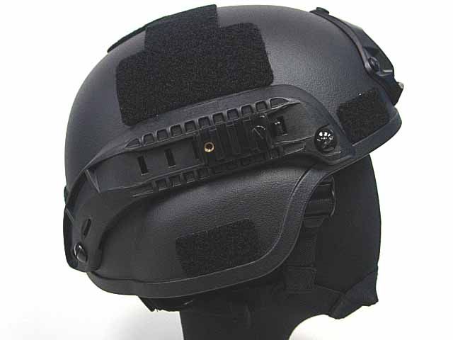MICH TC 2000 ACH Helmet w/NVG Mount & Side Rail BK  