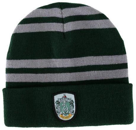 Harry Potter House of Slytherin Beanie Hat with Crest  