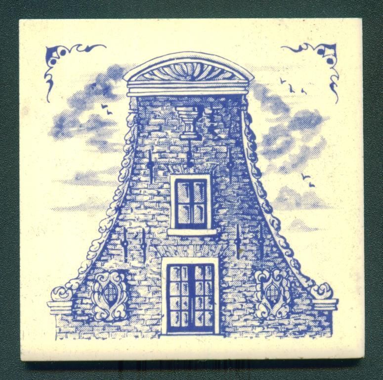 KLM AIRLINES CERAMIC TILE COASTER BUSINESS CLASS  