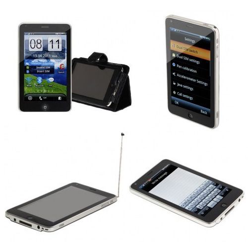 DUAL SIM Google Android 2.2 WI FI GPS 4.3 TV FM Touch Screen SMART 