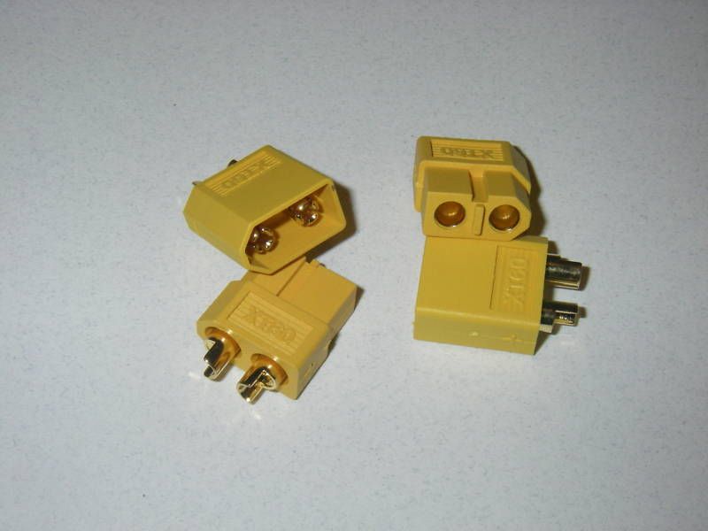 2x XT60 Male /Female Battery Plugs 4 Turnigy Lipo Packs  