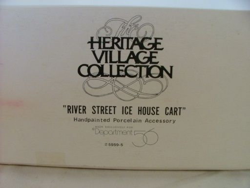 Department 56 River Street Ice House Heritage Village  