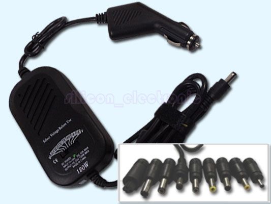Universal Car DC Charger Adapter 120W fr Laptop HP Sony  