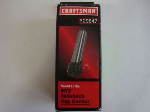 CRAFTSMAN WOOD LATHE MT2 TAILSTOCK CUP CENTER #9 29847