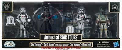 STAR WARS AMBUSH @ STAR TOURS ACTION FIGURE BOX SET DISNEY PARK 